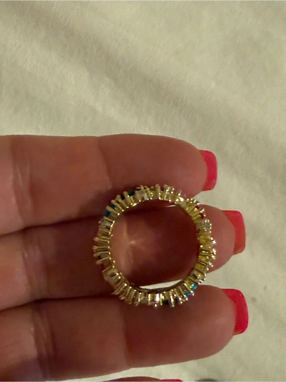 Park Lane Gold Multicolor Gemstone Band Ring -